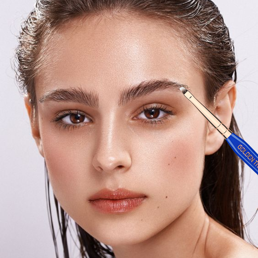 Cọ Mày Đầu Dẹt Siêu Mỏng Kẻ Liner Bdellium Tools Golden Triangle B760 Liner/Brow